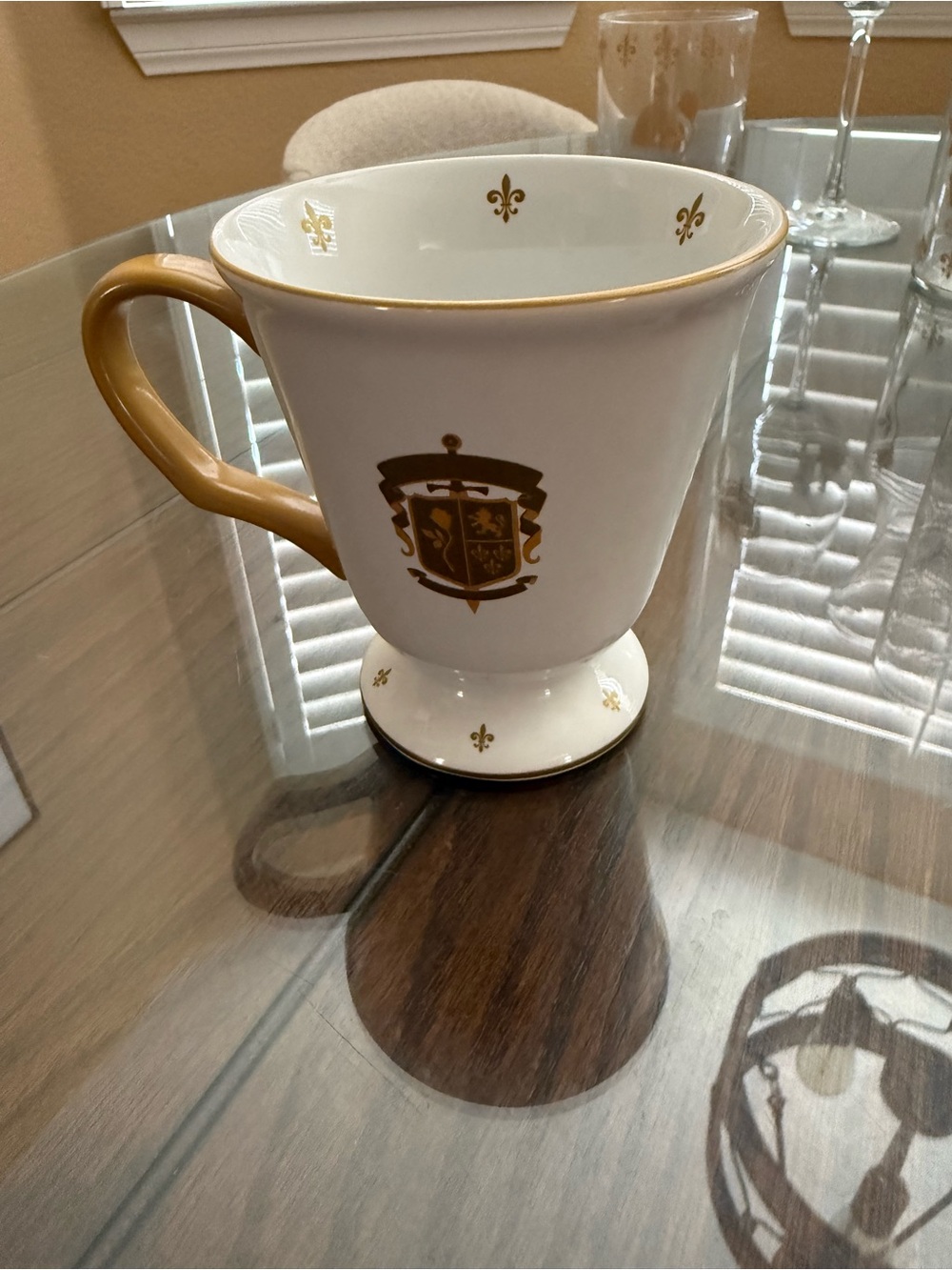 Disney beauty and the beast Pedestal Mug - Elegant Ceramic Tea Cup